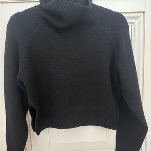 Nasty Gal Black Cowl Neck Sweater